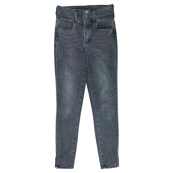 BLANK NYC High Rise Skinny Jeans Black Gray Dark Wash Stretch Denim size 27 - Picture 3 of 8